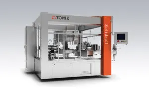 ZFI rotary hot melt labeling machine for water and beverage bottles